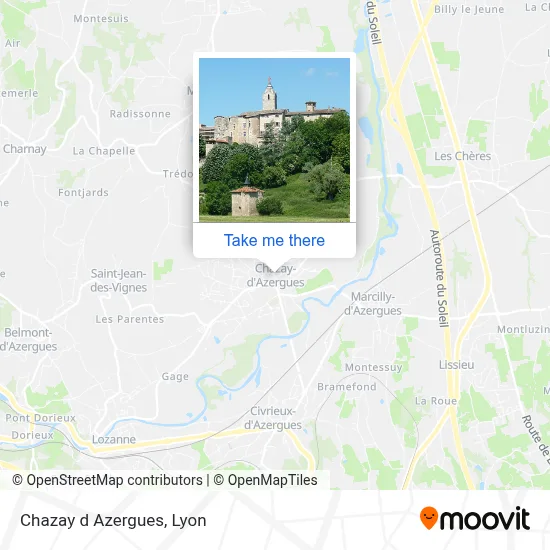 Chazay d Azergues map