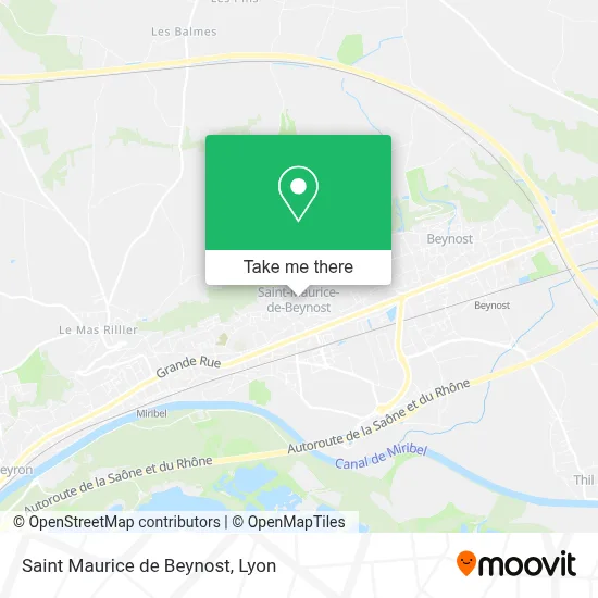 Saint Maurice de Beynost map