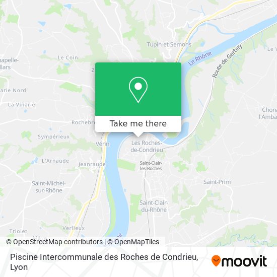 Piscine Intercommunale des Roches de Condrieu map