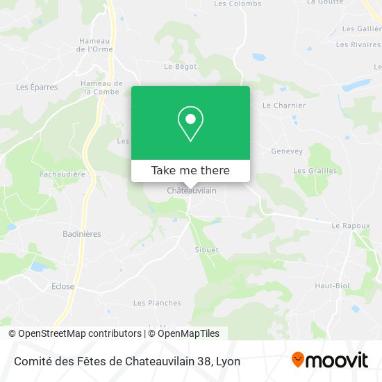 Comité des Fêtes de Chateauvilain 38 map