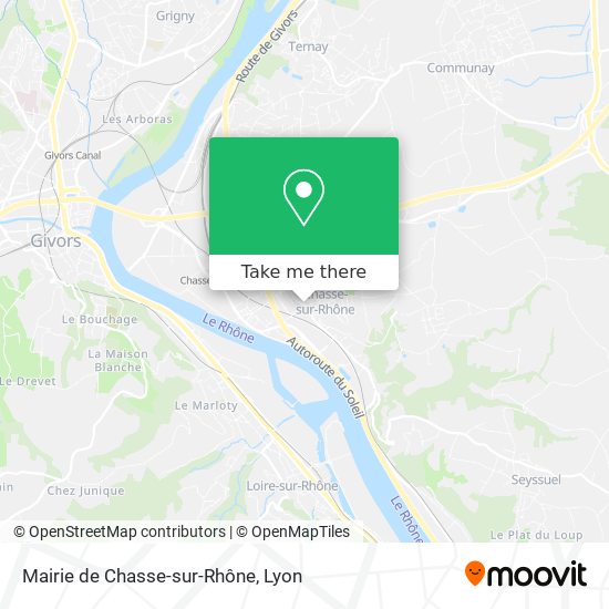 Mapa Mairie de Chasse-sur-Rhône