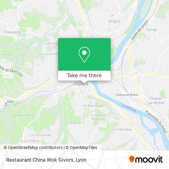 Restaurant China Wok Givors map