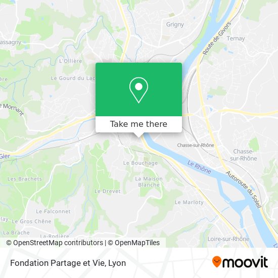 Fondation Partage et Vie map