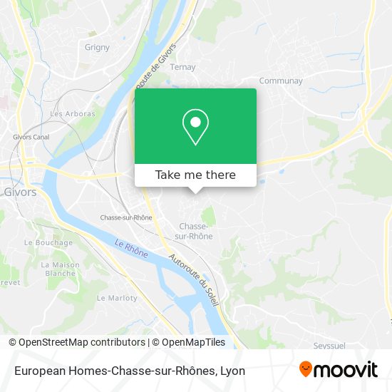 Mapa European Homes-Chasse-sur-Rhônes