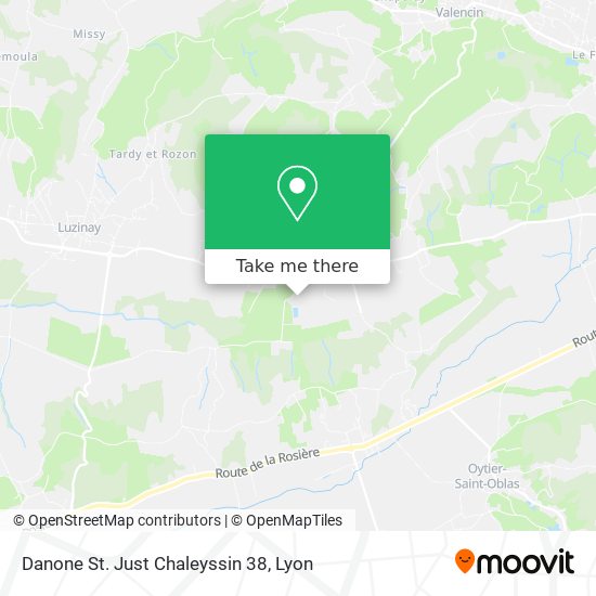 Danone St. Just Chaleyssin 38 map
