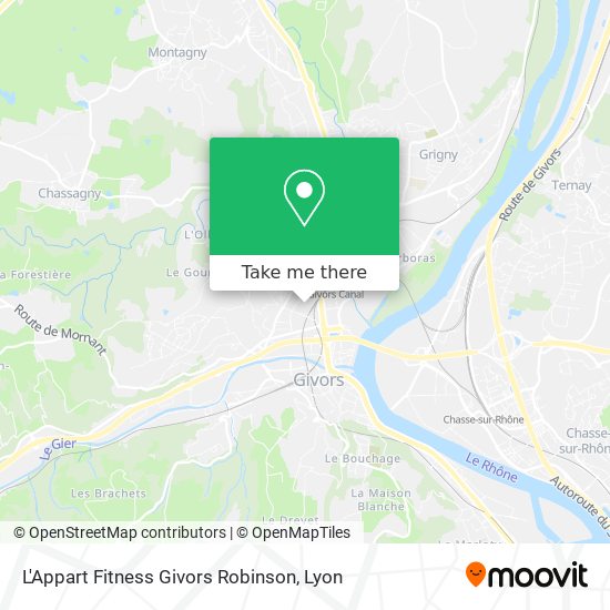 L'Appart Fitness Givors Robinson map