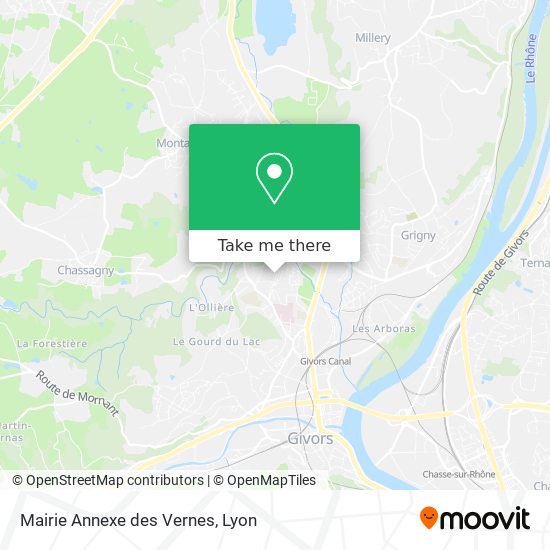 Mapa Mairie Annexe des Vernes