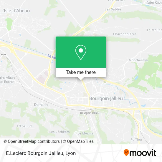 E.Leclerc Bourgoin Jallieu map