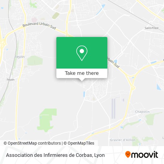 Association des Infirmieres de Corbas map