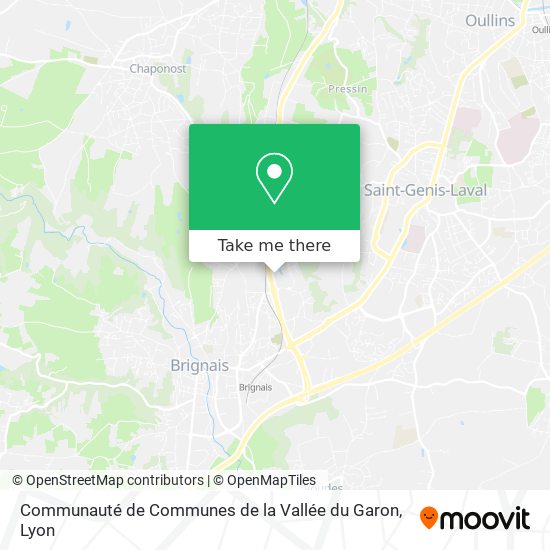 Communauté de Communes de la Vallée du Garon map