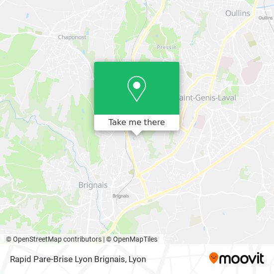Rapid Pare-Brise Lyon Brignais map