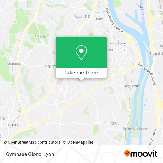 Gymnase Giono map