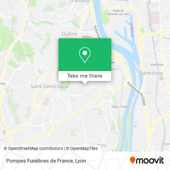 Pompes Funèbres de France map