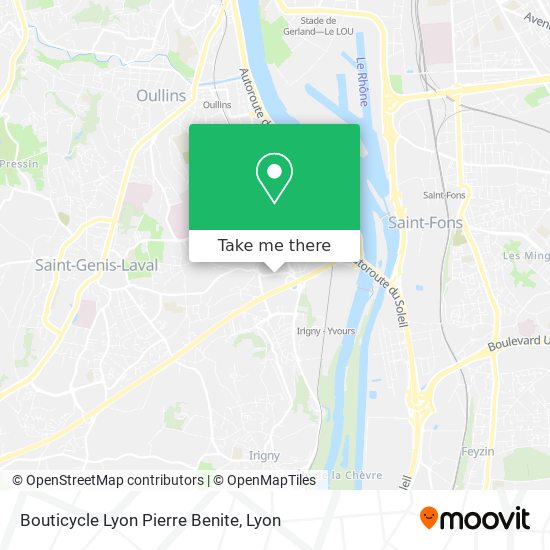 Bouticycle Lyon Pierre Benite map