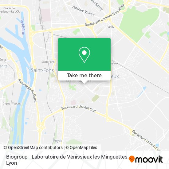 Biogroup - Laboratoire de Vénissieux les Minguettes map