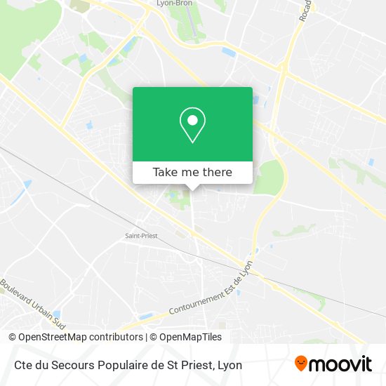 Cte du Secours Populaire de St Priest map