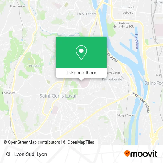 CH Lyon-Sud map