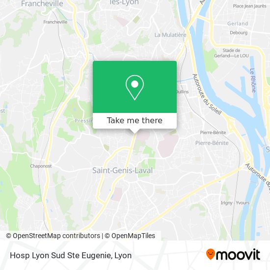 Hosp Lyon Sud Ste Eugenie map