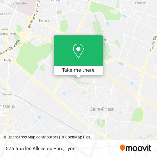 575 655 les Allees du Parc map