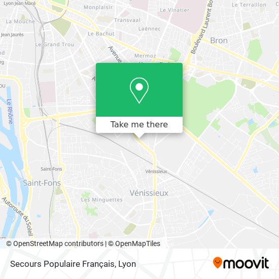 Secours Populaire Français map