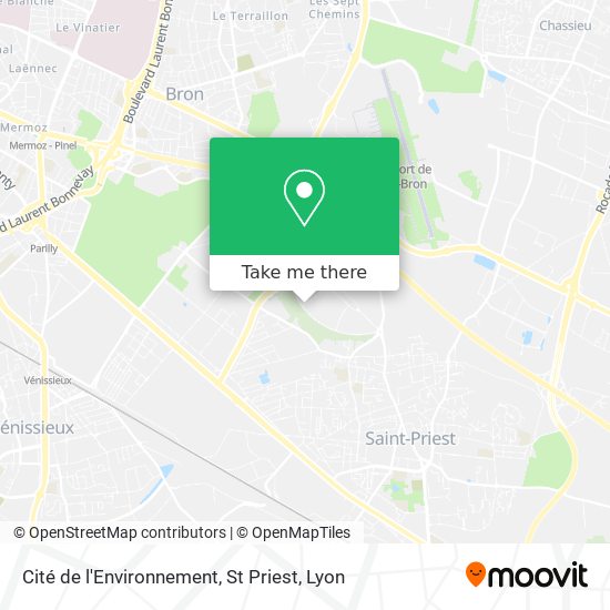 Cité de l'Environnement, St Priest map
