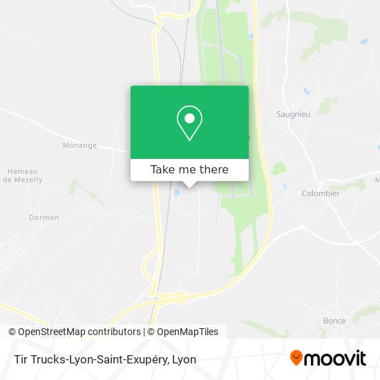 Tir Trucks-Lyon-Saint-Exupéry map