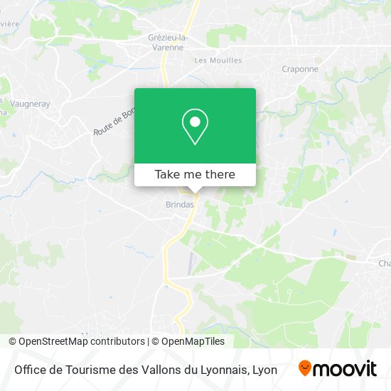 Mapa Office de Tourisme des Vallons du Lyonnais