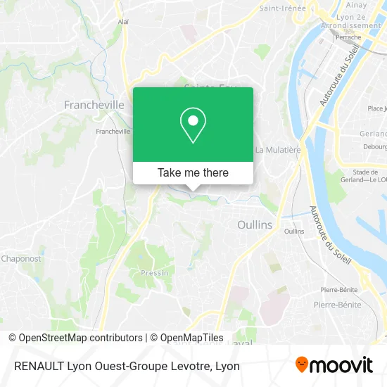 RENAULT Lyon Ouest-Groupe Levotre map