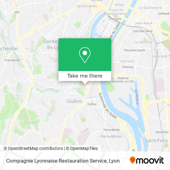 Compagnie Lyonnaise Restauration Service map