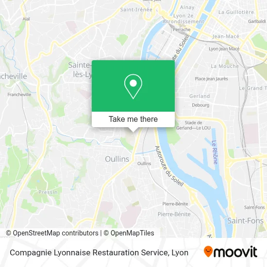 Compagnie Lyonnaise Restauration Service map