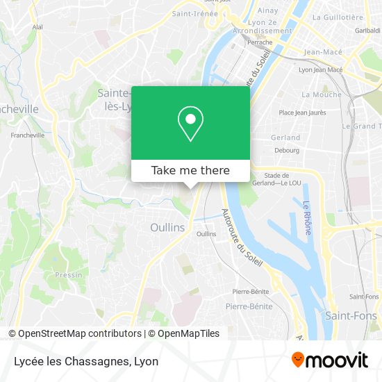 Lycée les Chassagnes map