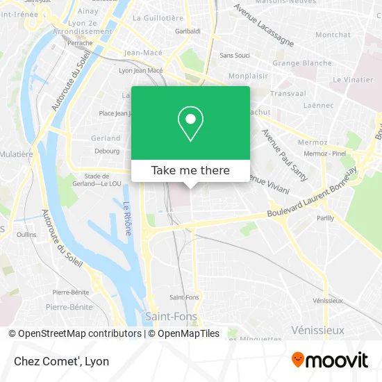 Mapa Chez Comet'