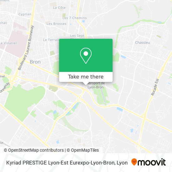 Kyriad PRESTIGE Lyon-Est Eurexpo-Lyon-Bron map