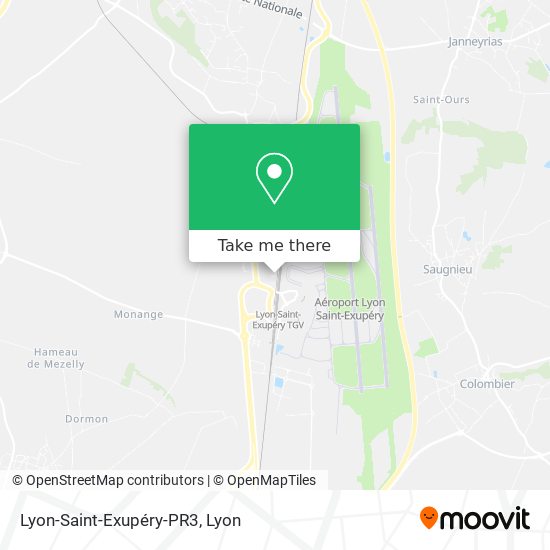 Lyon-Saint-Exupéry-PR3 map