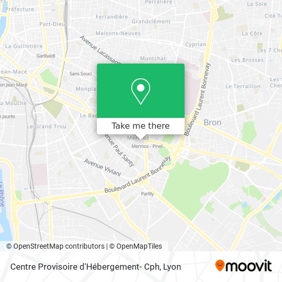 Centre Provisoire d'Hébergement- Cph map