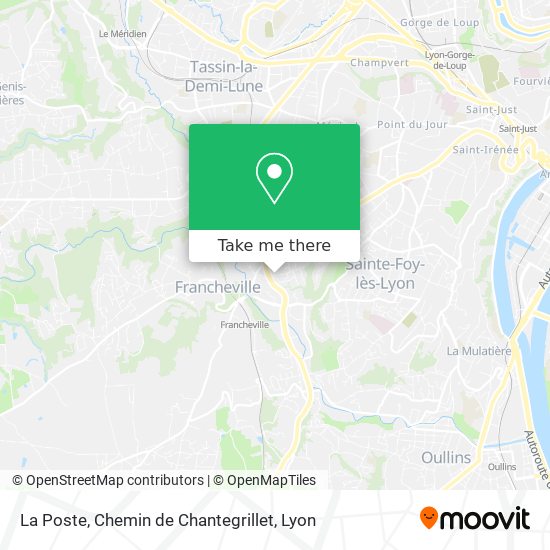 La Poste, Chemin de Chantegrillet map