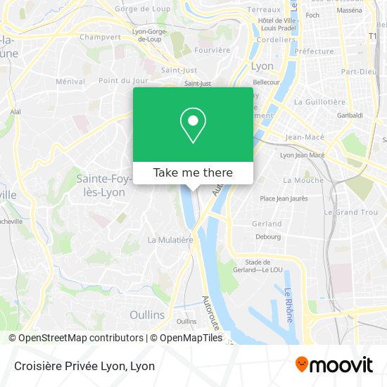 Croisière Privée Lyon map