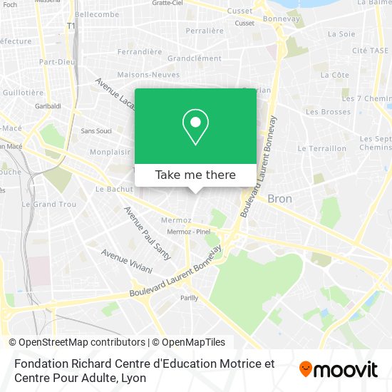 Fondation Richard Centre d'Education Motrice et Centre Pour Adulte map