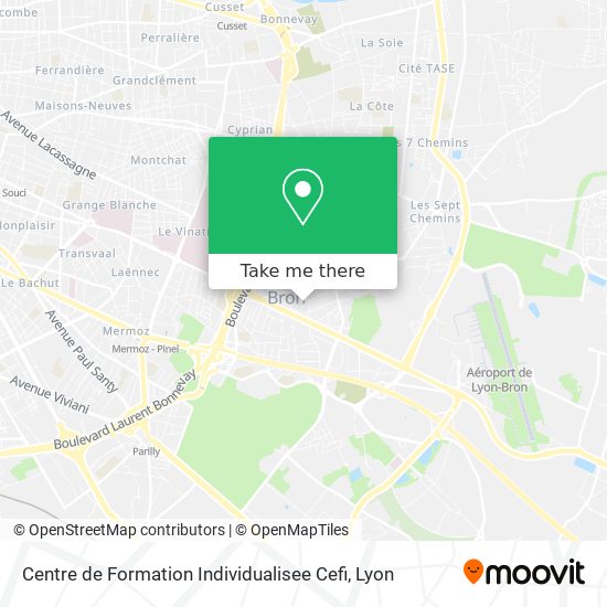 Centre de Formation Individualisee Cefi map
