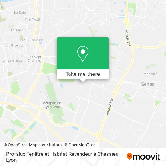 Profalux Fenêtre et Habitat Revendeur à Chassieu map