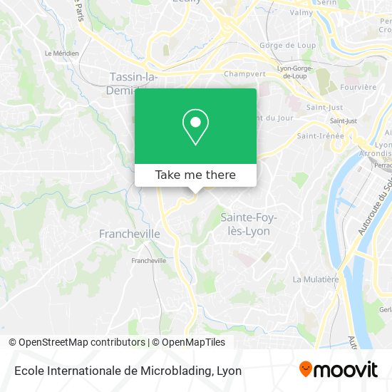 Ecole Internationale de Microblading map