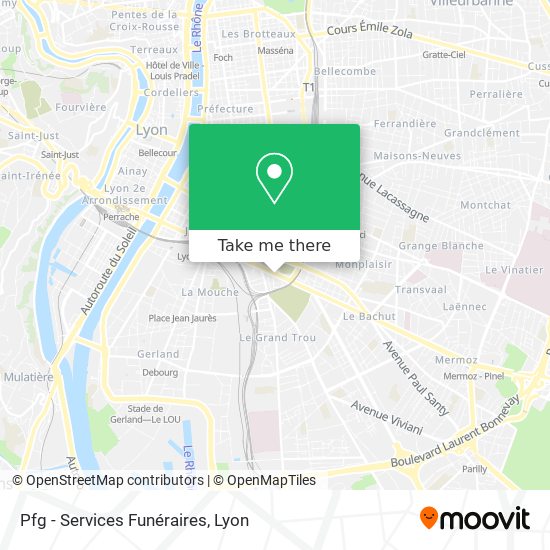 Pfg - Services Funéraires map