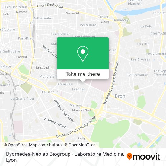 Dyomedea-Neolab Biogroup - Laboratoire Medicina map