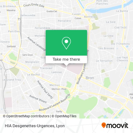 HIA Desgenettes-Urgences map