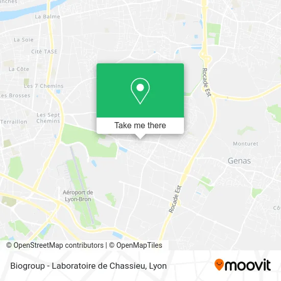 Biogroup - Laboratoire de Chassieu map