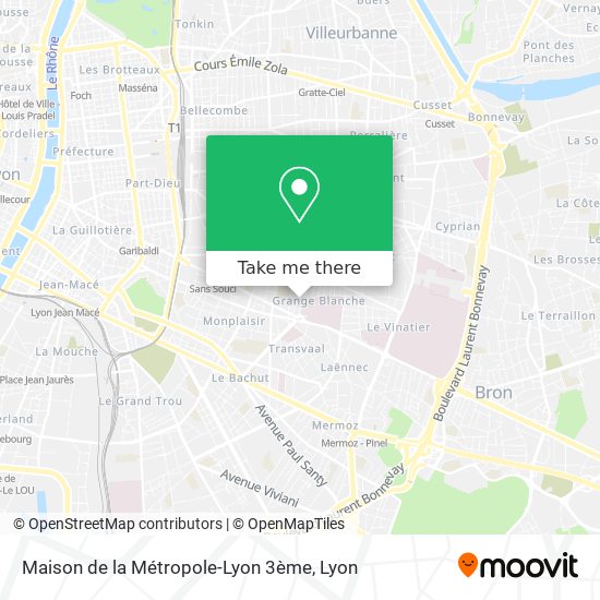 Maison de la Métropole-Lyon 3ème map