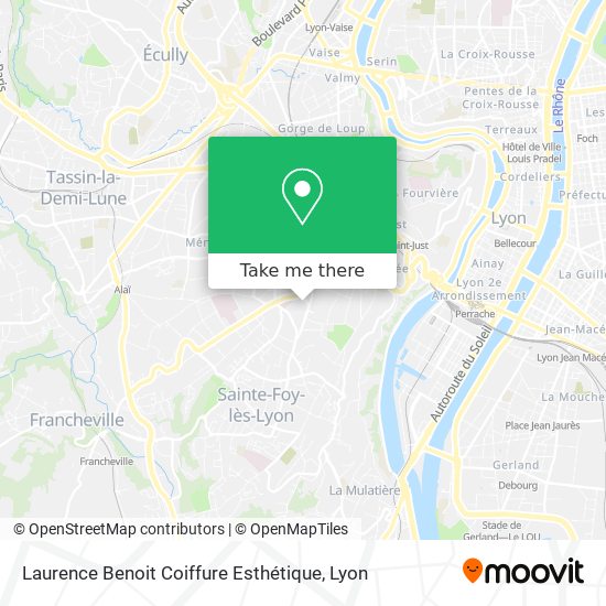 How To Get To Laurence Benoit Coiffure Esthétique In Lyon, 5E  Arrondissement By Bus, Metro, Light Rail Or Train?