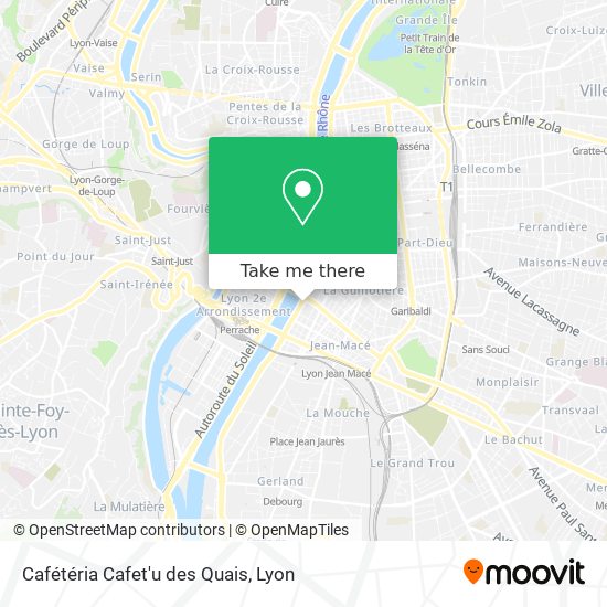 Cafétéria Cafet'u des Quais map