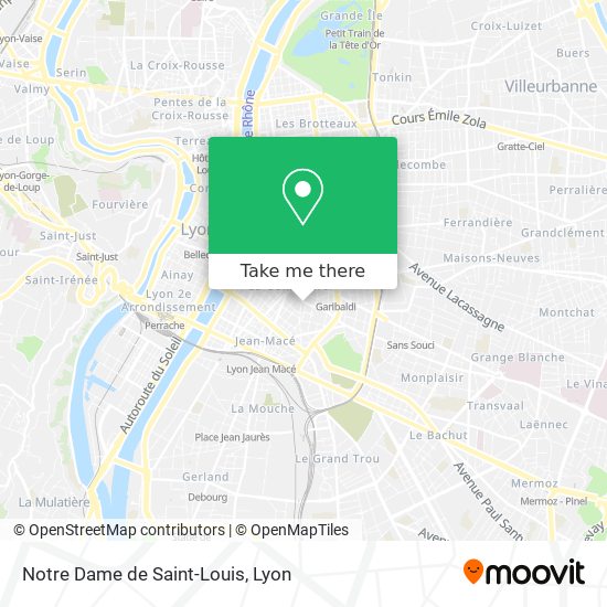 Mapa Notre Dame de Saint-Louis