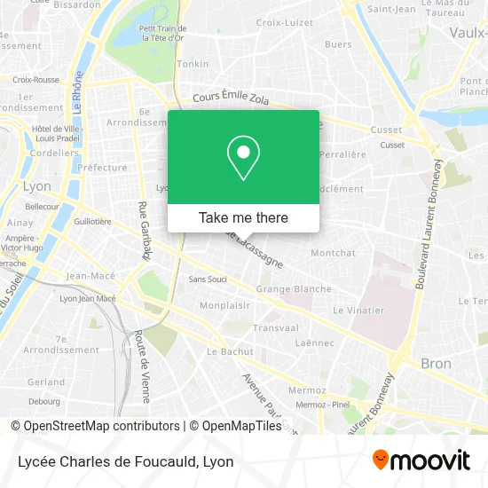 Lycée Charles de Foucauld map